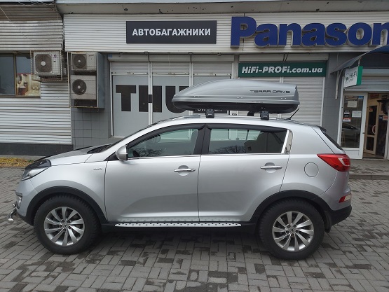 Kia Sportage с автобоксом Terra Drive 440 silver